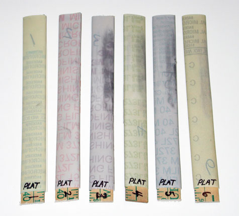 Six varieties of platinum micro-finishing film