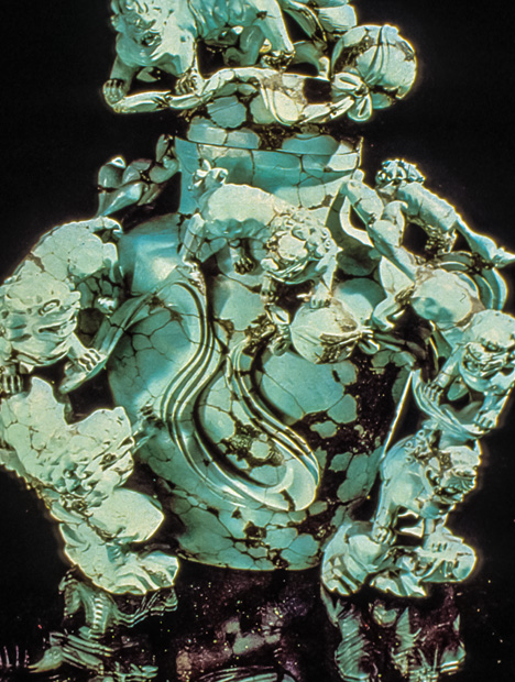 Ornate Turquoise Vase