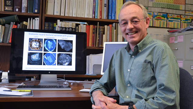 The work of Carnegie scientist, Dr. Steven Shirey and his co-workers has pushed the age of some diamonds back as far as 3.5 billion years. Duncan Pay © GIA, courtesy Carnegie Institution of Washington