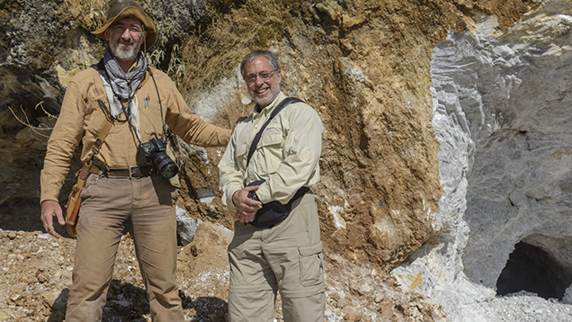 Authors Vincent Pardieu and Andy Lucas in Mogok