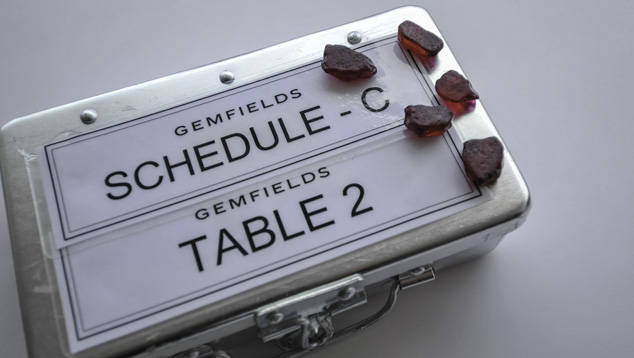 Gemfields rough ruby parcel