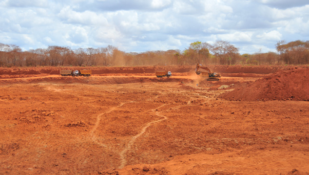 ベルモントの露天掘りが大規模に行われています。