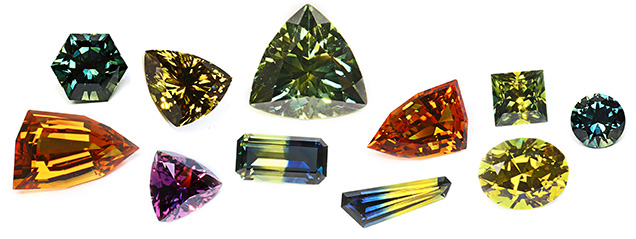 ファンシーサファイアの石たち