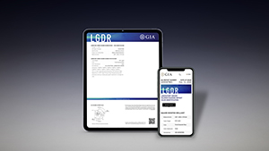 Lab Grown Diamond Report Color Identification Digital Mockup