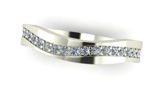 珠宝设计与技术系校友 Jessica Meng（杰西卡·孟）在这枚时尚的婚戒中充分发挥了她的想象力。 准备好引导你的创造力，设计出美丽绝伦的珠宝。