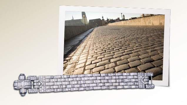 Cartier Bracelet with Cobblestone Road 