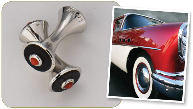 ホイールキャップとカフリンクス