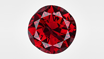 This 1.21 ct diamond exhibits a natural red color.