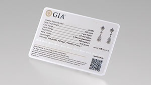 Ideal for retailers who need essential information at a glance. A compact, portable card that provides a photo, grading details, and an overall summary of metal and stone details. 