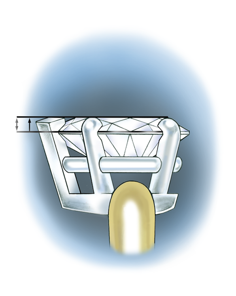 Learn how to evaluate the quality of a platinum setting for a pear-shaped center stone with these helpful illustrations and instructional video