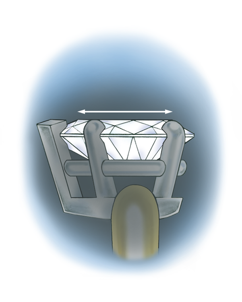 Learn how to evaluate the quality of a platinum setting for a pear-shaped center stone with these helpful illustrations and instructional video