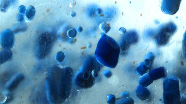 石英中的天蓝石