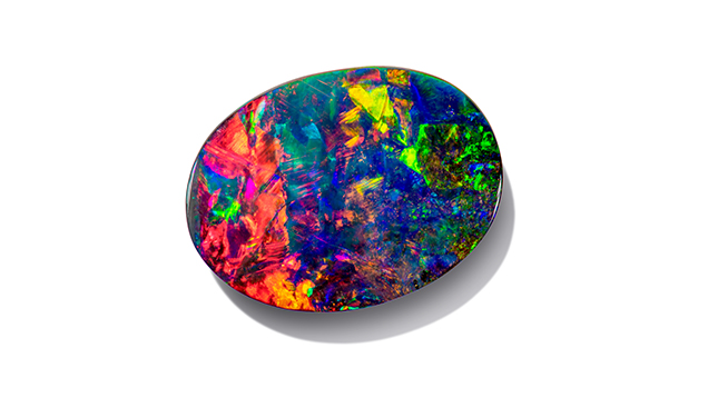 Black boulder opal from Australia  
