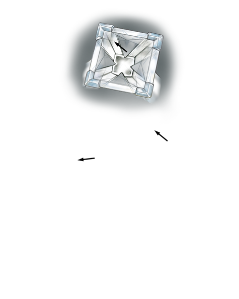 Learn how to evaluate the quality of a platinum setting for a princess-cut center stone with these helpful illustrations and instructional video