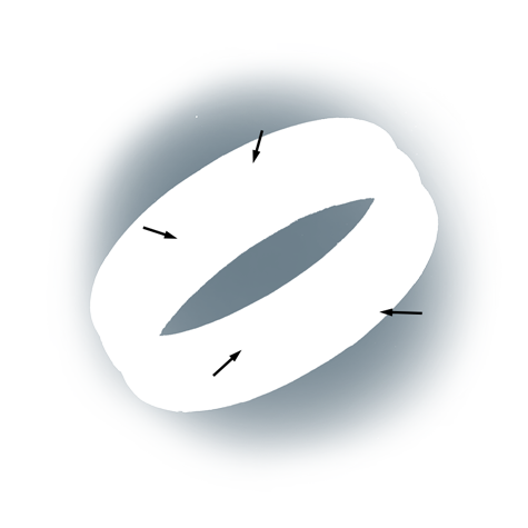 Learn how to evaluate the quality of a platinum band that was sized up by stretching with these helpful illustrations and instructional video.