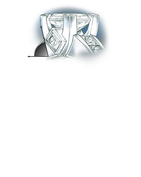 Learn how to evaluate the quality of a platinum setting for a princess-cut center stone with these helpful illustrations and instructional video