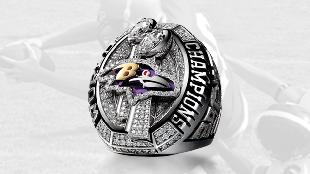 ボルチモア・レイブンズ 第47回スーパーボウル リング